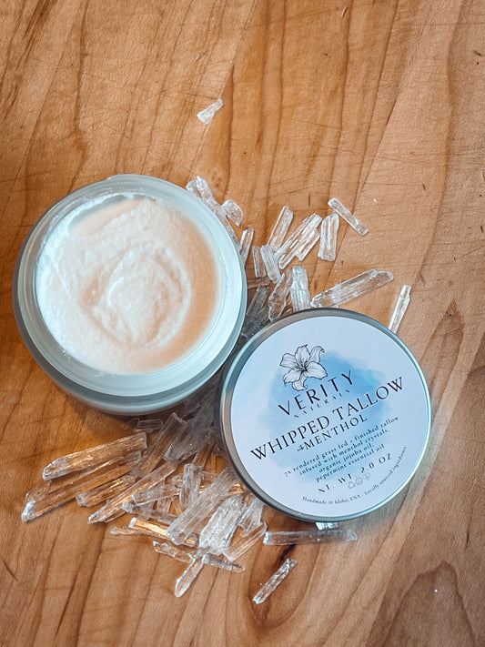 Peppermint Whipped Tallow with Menthol